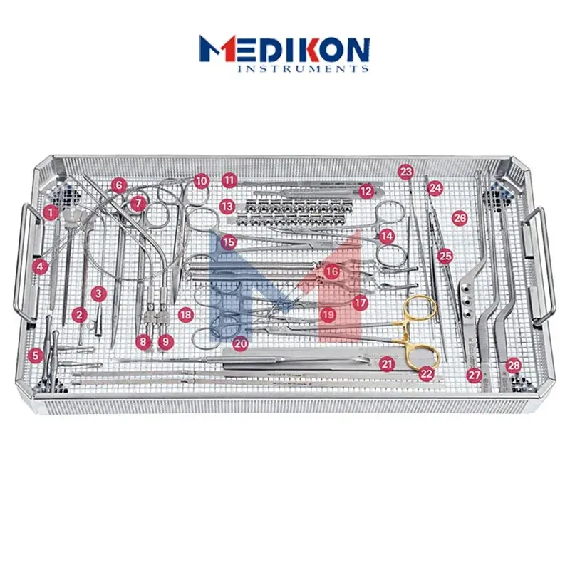 Ensemble de micro-dissecteurs bal oton, neurochirurgie, colonne vertébrale, an2001ysm ou dissection tumorale, ciseaux de neuromes particulièrement acoustiques, 20 pièces