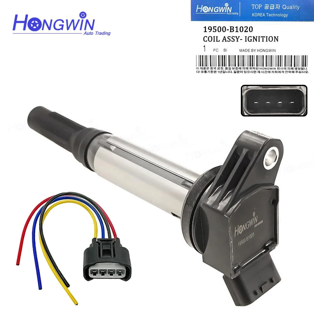 1PCS Ignition Coil & Plug For Toyota Passo NGC30 1NRFE 1300C 19500B1020 19500-B1020 19500 B1020 High Quality