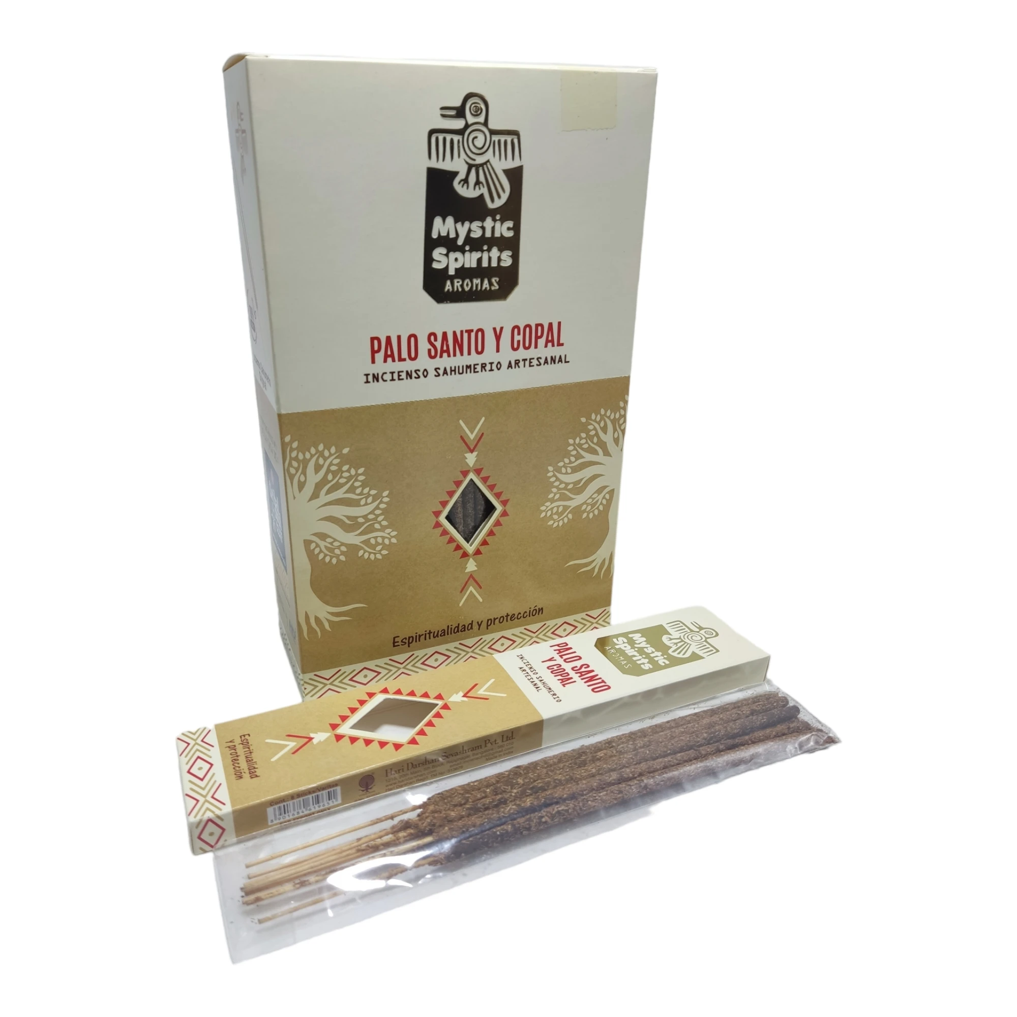 Santo Palo Santo organic incense with Copal in rods box of 12 boxes of 8 rods each total 96 rods of more than one hour of duration