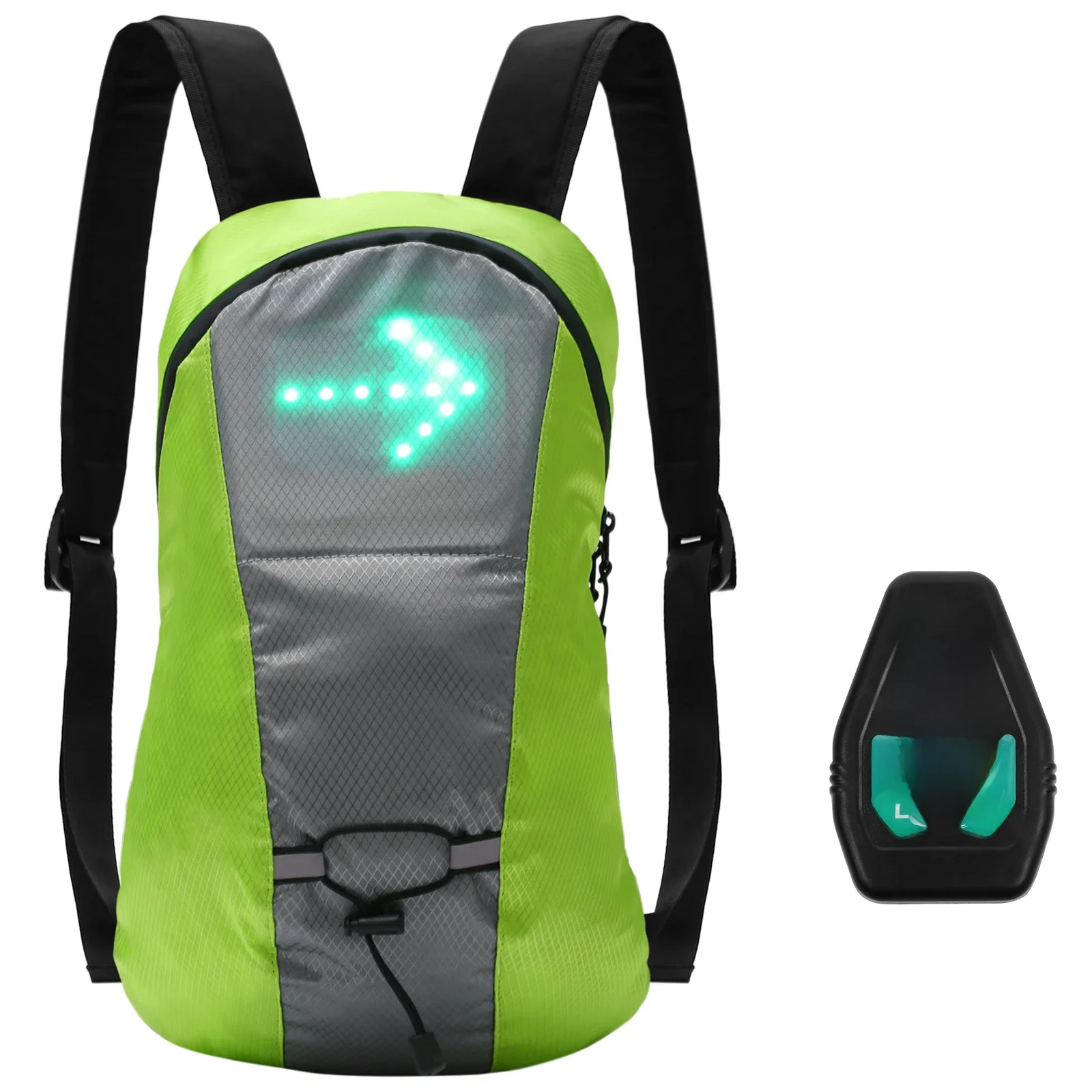 AliExpress NONE Wireless LED Signal Light Bike Backpack Direction Indicator USB LED Turn Signal  Bicycle Backpack Attached Light Bicycle Bag