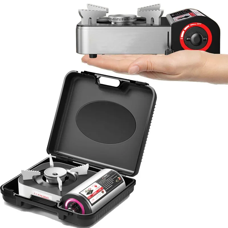 Mini cuisinière à gaz portable pour le camping, la randonnée, le pique-nique, la pêche, la chasse, le barbecue, la cuisine