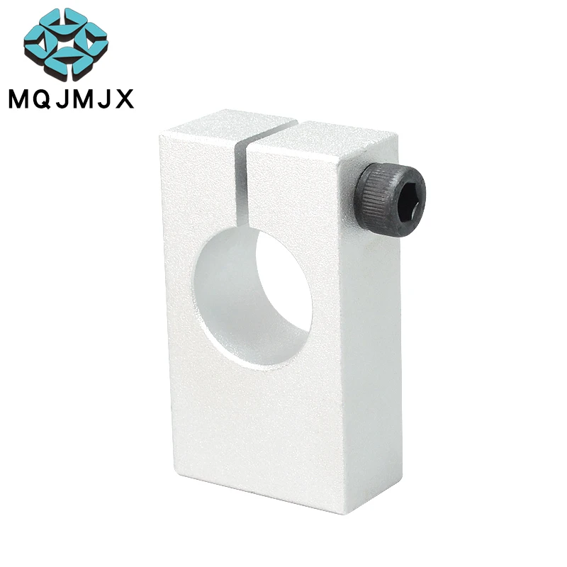 Aluminum Alloy Shaft Fixing Bracket Pillar Fixing Clamp with Threaded Parallel Guide Shaft Support Pipe Clamp Bearing Housing