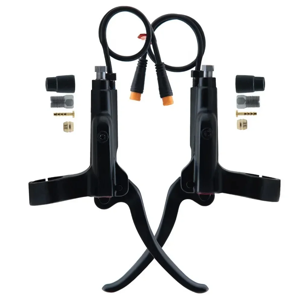 AliExpress Electric Bicycle Brake Handle 3 Pin For E-Bike Bafang Hall Motor Hydraulic Brake Aluminum Alloy Black/Red Hydraulic Brake Lever