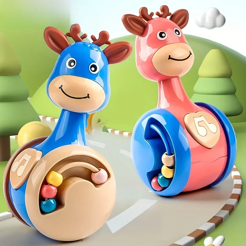 Roly Poly Babyspielzeug für 6 bis 12 Monate, Tumbler-Wobbler-Spielzeug für Kleinkinder, Jungen und Mädchen – perfekt zum Klettern und zur Früherziehung lernen!