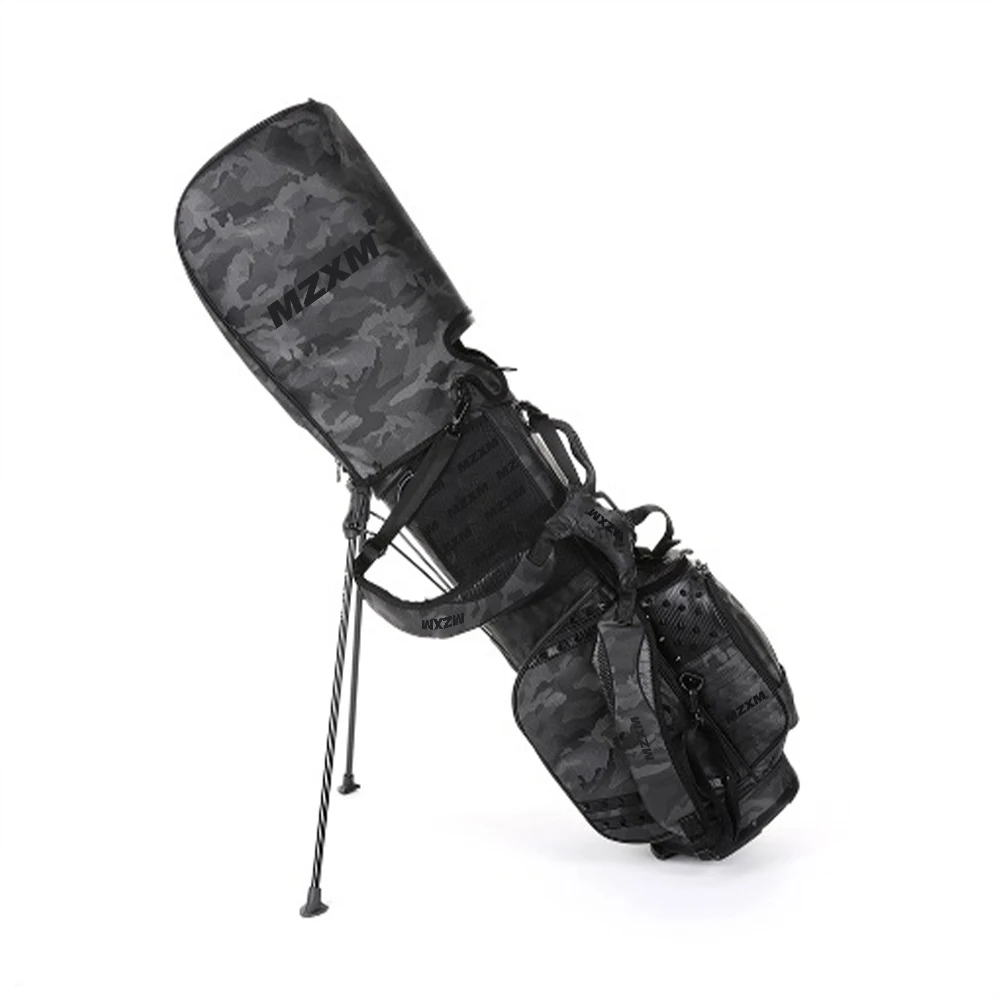 Golf Club Bag Have Many Zippered Compartments for Storage 2 Covers 4 Ways Golf Bag Beautiful Color PU Waterproof Golf Caddy Bag