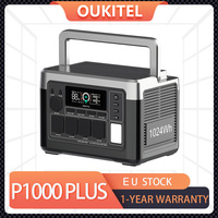 OUKITEL P1000 PLUS Portable Power Station, Smart App Control, 1800W 1024Wh Solar Generator with LiFePO4 Battery, Fast Charging