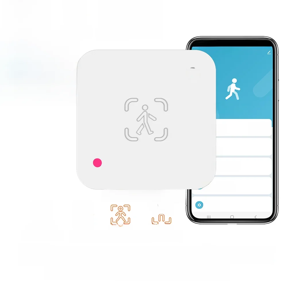 Tuya wifi sensor de presença humana mmwave detector de radar com sensor de luminância para casa