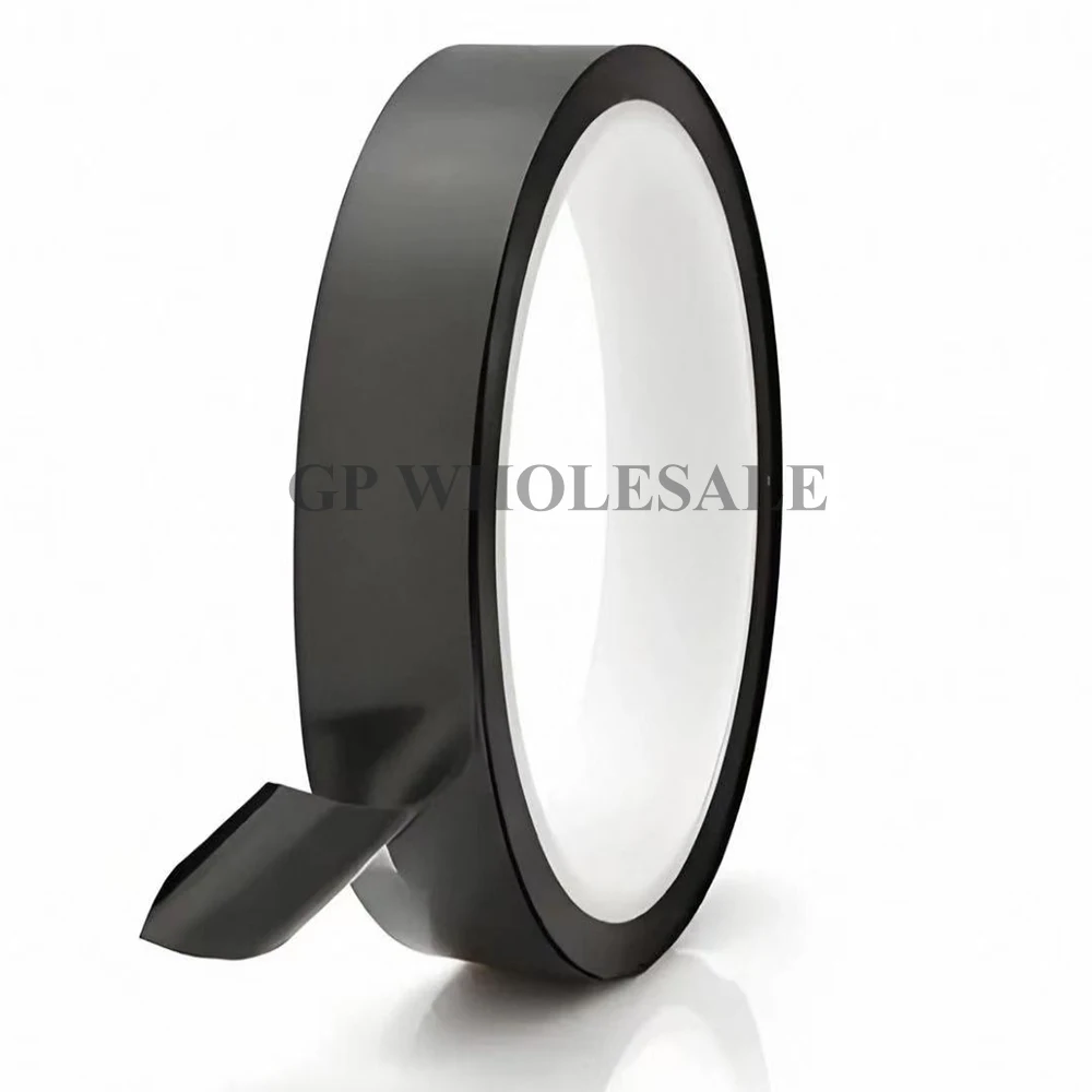 20mmx10M Black Light Blocking Aluminum Foil Tape Conductive EMI Shielding Insulated Mylar For LCD Panel Bezel Wrap 0.05mm