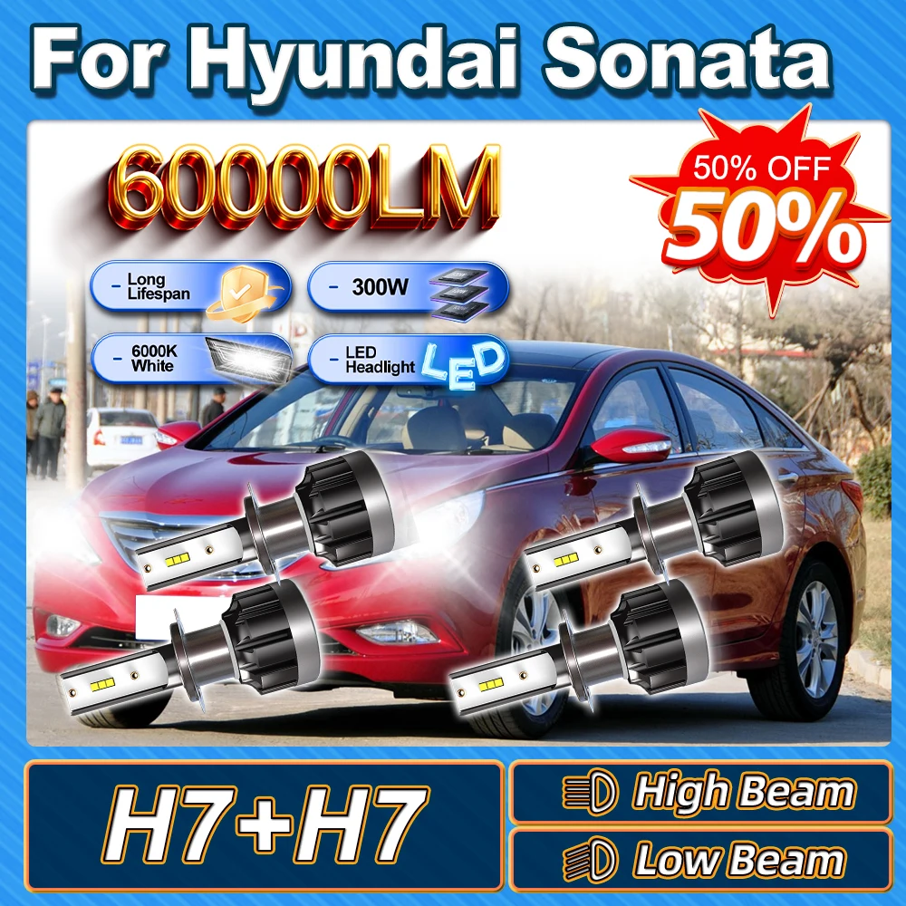

Для Hyundai Sonata 2003 2004 2005 2006 2007 2008 2009 2010 2011 2012 2013 2014 H7 Фара дальнего ближнего света 300 Вт Canbus без ошибок
