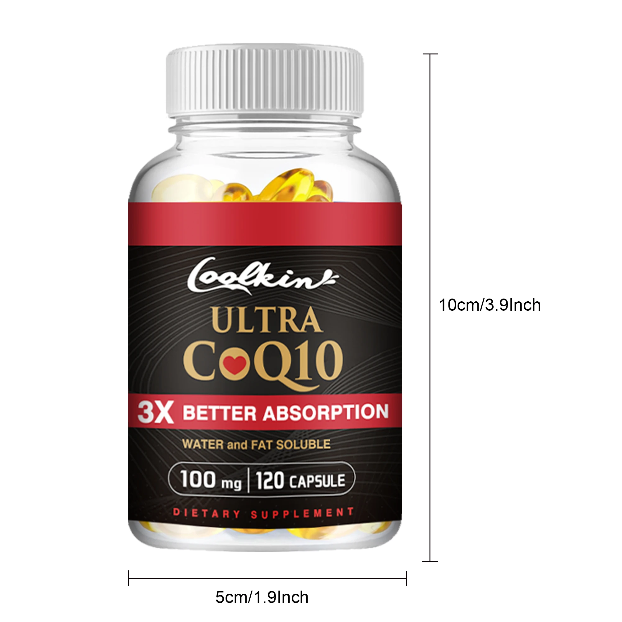 Ultra coq10-liefert Energie, unterstützt Herz-und Herz-Kreislauf-Gesundheit, Antioxidans-120 Kapseln