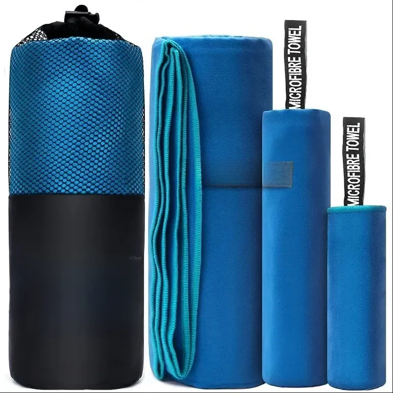 Szybkoschnący ręcznik sportowy 40x80/80x160CM Niebieski Szary Zielony Pomarańczowy Pływanie Siłownia Fitness Kemping Bieganie Plaża Ręczniki do mycia — zdjęcie 2