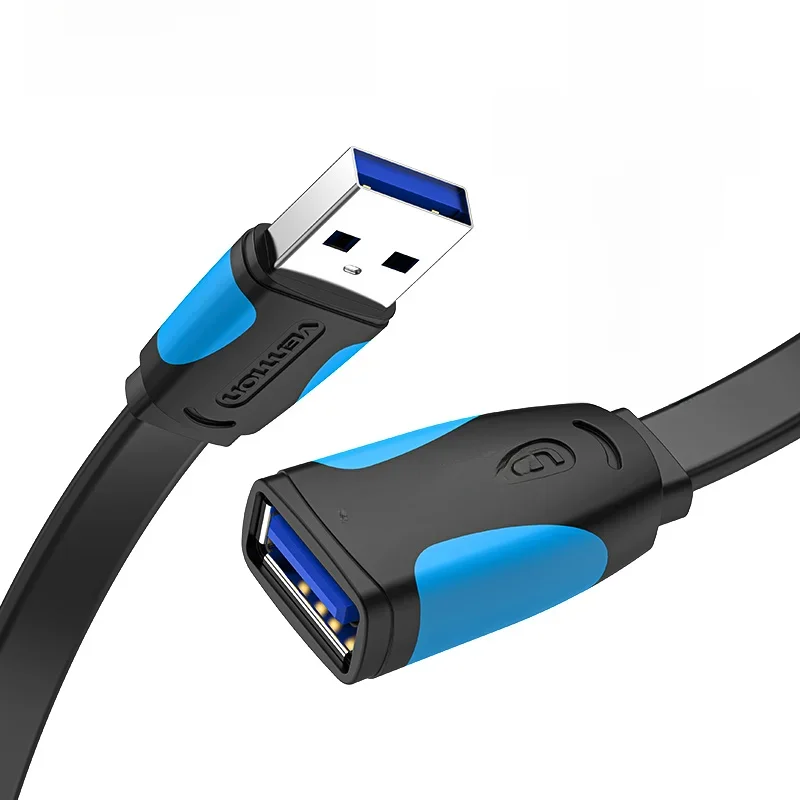 Vention-macho para fêmea cabo de extensão, USB 3.0, USB 2.0, cabo de dados para Smart TV, PC, SSD,