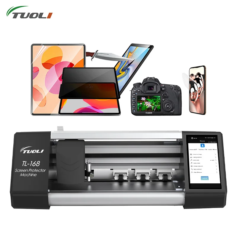 TUOLI TL168 Intelligent Screen Film Cutter Flexible hydraulic Film Screen Protector cutting machine for Tablet Watch Phone