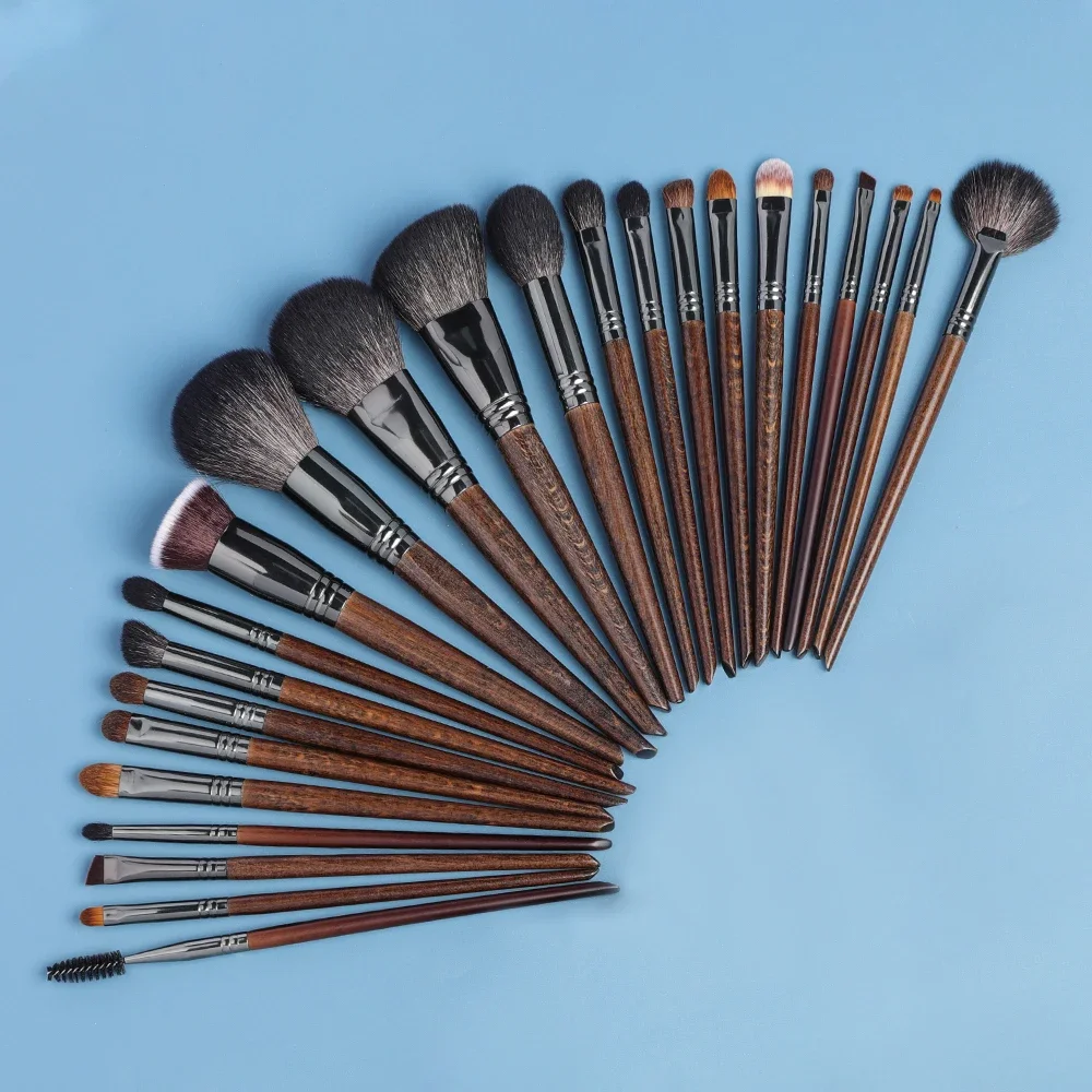 Zestaw pędzli do makijażu OVW 24 szt. Naturalny puder z koziej sierści podkład do konturowania cieni do powiek Eyeliner narzędzia do makijażu maquillaje — zdjęcie 2