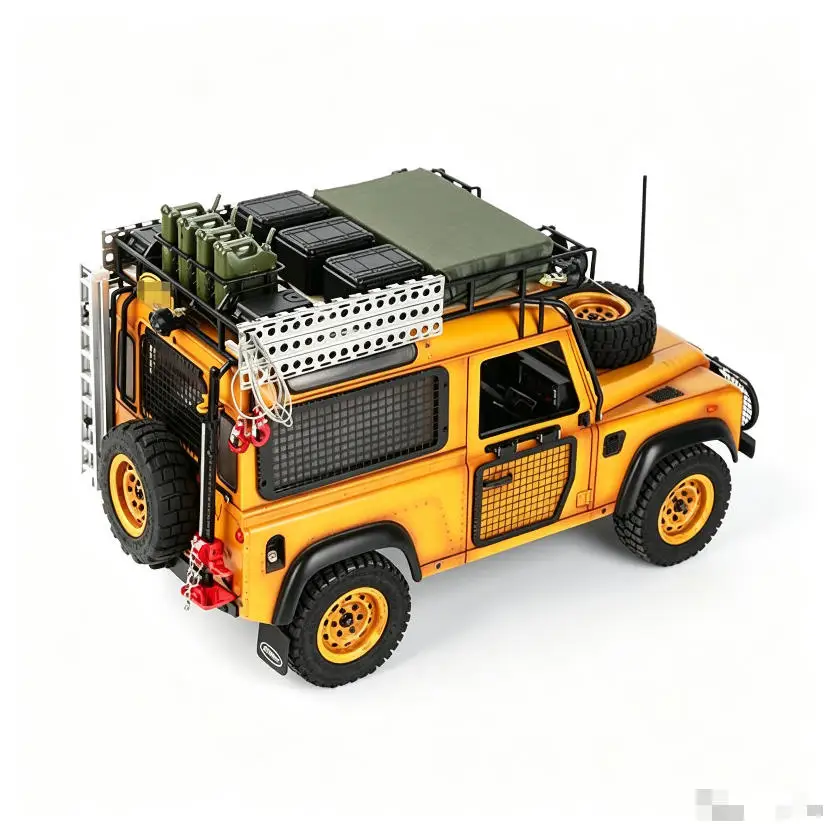 D1RC Metal Roof Luggage Rack Hard Shell Accessories for 1/10 RC Crawler Car Jingguan D110 Camel Cup D90 Pickup Body
