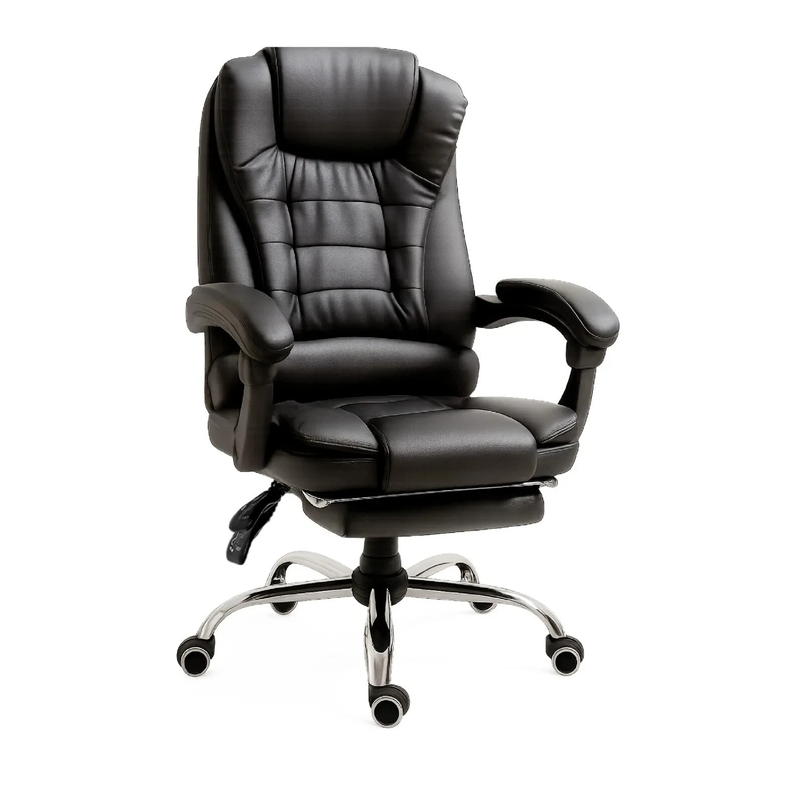 Cadeira Ergonômica Profissional Reclinável RMF, Cadeira de Escritório Confortável e Relaxante com Apoio para os Pés - Cadeira Relaxante com Rodas Giratórias e Altura Ajustável