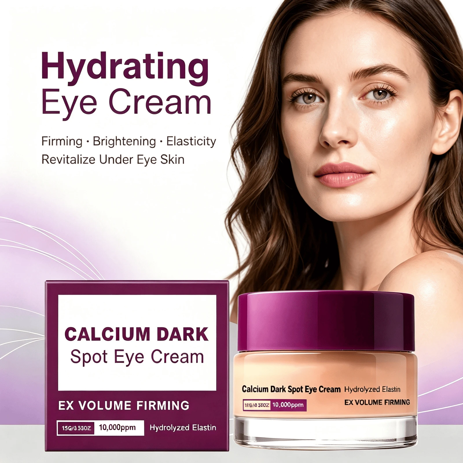 Calcium Dark Spot Eye Cream Tallow Extract Rebuild Elasticity Firming Dark Circle Reducing Hydrating Nourishing Anti Aging Tightening Skin Care