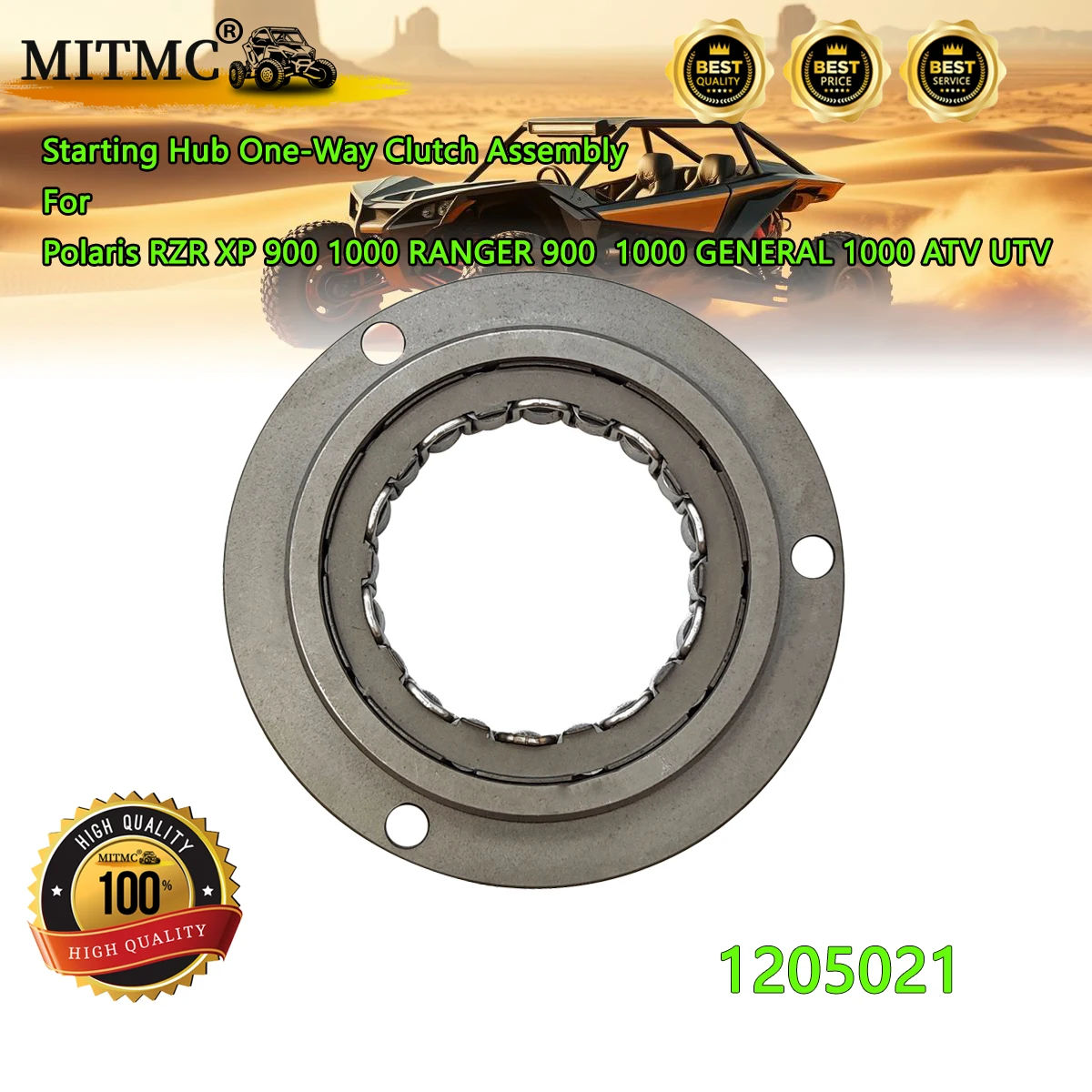 Starting Hub One-Way Clutch Assembly For Polaris RZR XP 900 1000 RANGER 900  1000 GENERAL 1000 ATV UTV 1205021
