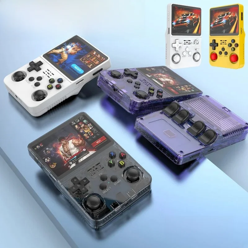 R36S Retro Handheld Video Game Console ARKOS Systeem 3,5 Inch IPS Scherm Klassieke Draagbare Pocket Video Player 128G Games jongen Gift - afbeelding 2