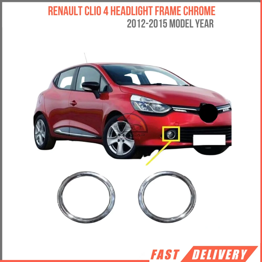 

For Renault Clio 4 Sport Tourer Chrome Fog Headlight Frame-2012-2015 Chrome Shaper Modified Accessory Stainless Steel