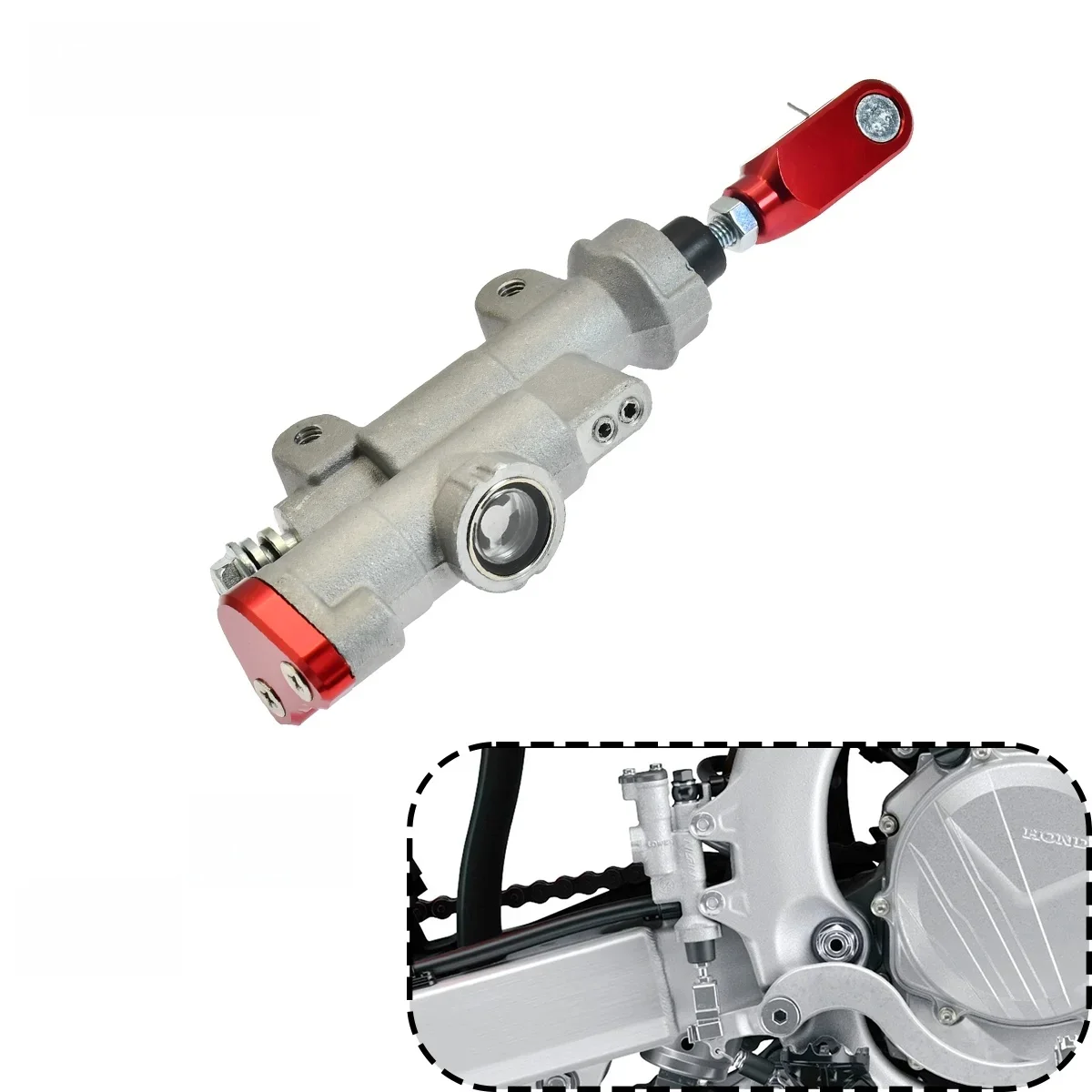 Nowy motocyklowy tylny cylinder hamulcowy do Honda CRF 250R 450R CR125R CR250R CRF250R CRF450R CRF250X CRF450X Kayo T4 T6 K6 — zdjęcie 2