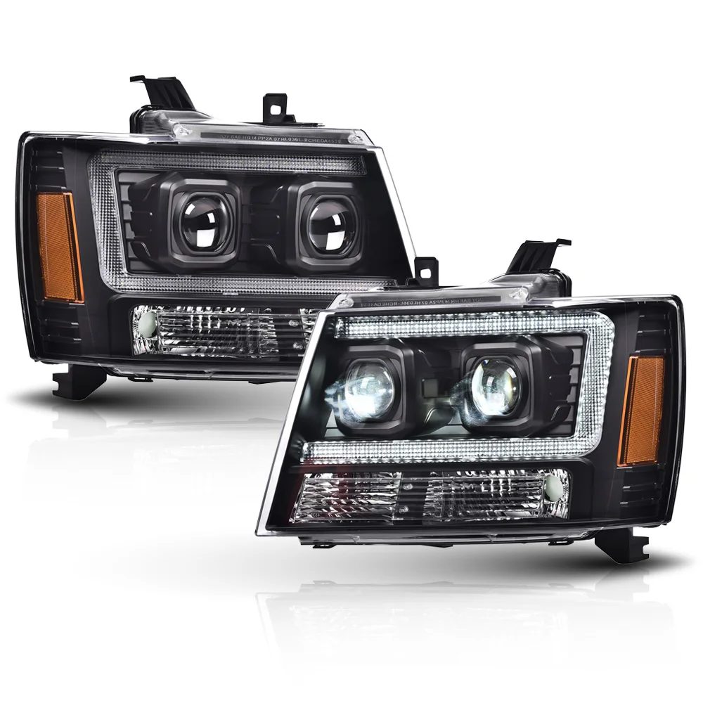 

Светодиодные трубки с двойным проектором, совместимые с Chevy Avalanche Suburban 2007-2013/подходят для Chevy Tahoe 2007-2014 гг.