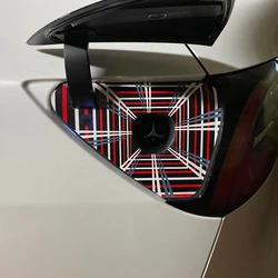 Charge Port Cover Vinyl Wrap for Tesla Model Y (2022-2026) & Tesla Model 3 (2022-2026) - Black Carbon Fiber Film Decal