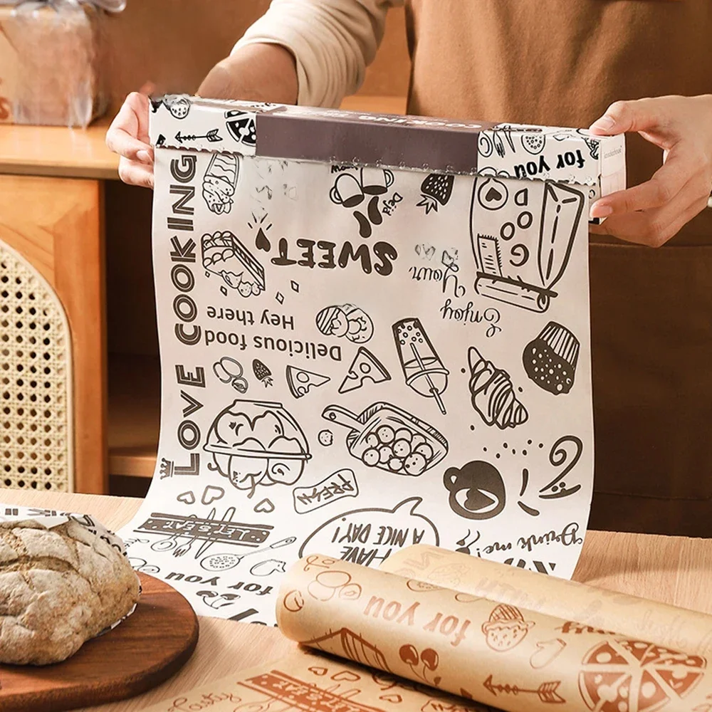 Papier absorbant l'huile de 8M, papier pour journal, friteuse à Air, papier de cuisson résistant au four, tampon en tissu ciré, tapis en papier de cuisson