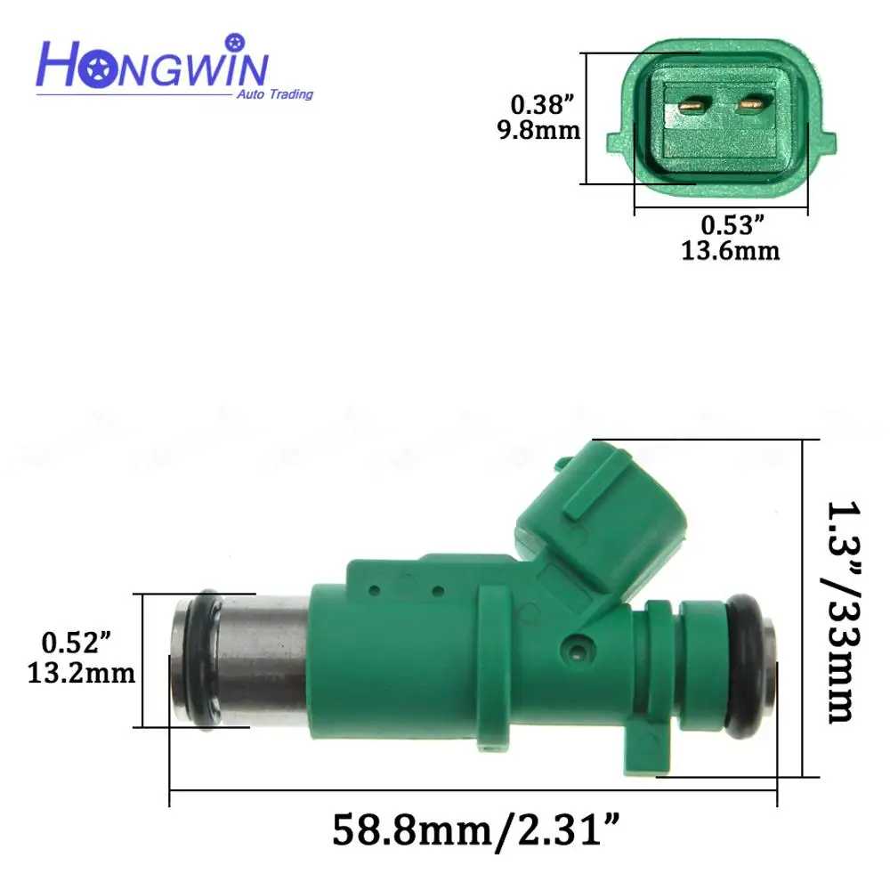 9655833580 01F023 1984G0 Nieuwe Brandstof Injector Nozzle Voor Peugeot 206 207 1007 Bipper Tepee Citroen C2 C3 Nemo 1.1 1.4 8V 1984.G0