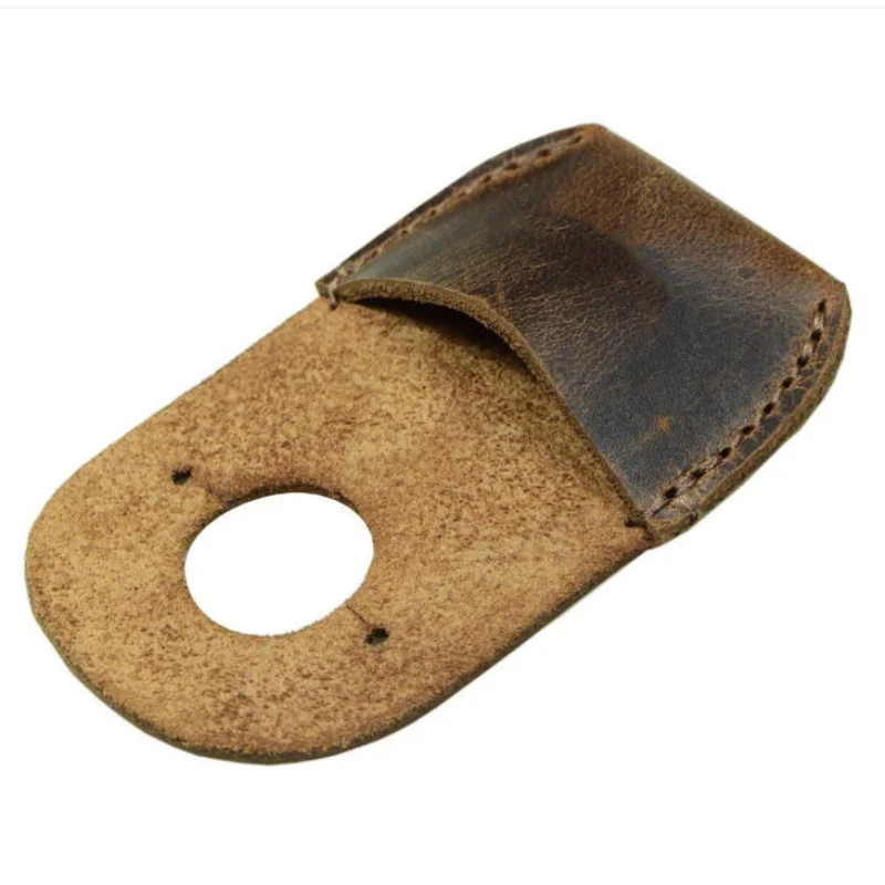 Leather Thumb Guard for Wood Carving, Finger Protector for Whittling, Woodworking and DIY Crafting, Lightweight Protective Cover