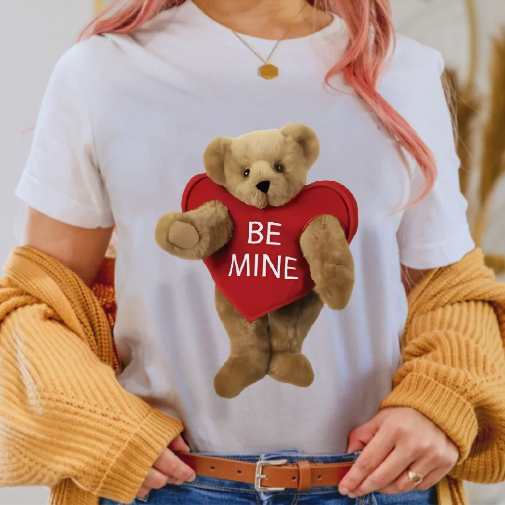 

Love Brown Bear, милая, милая, свежая одежда Y2k, женская рубашка с рисунком Cuteore, модная повседневная модная рубашка с принтом в стиле ретро, с эффектом полурыжи