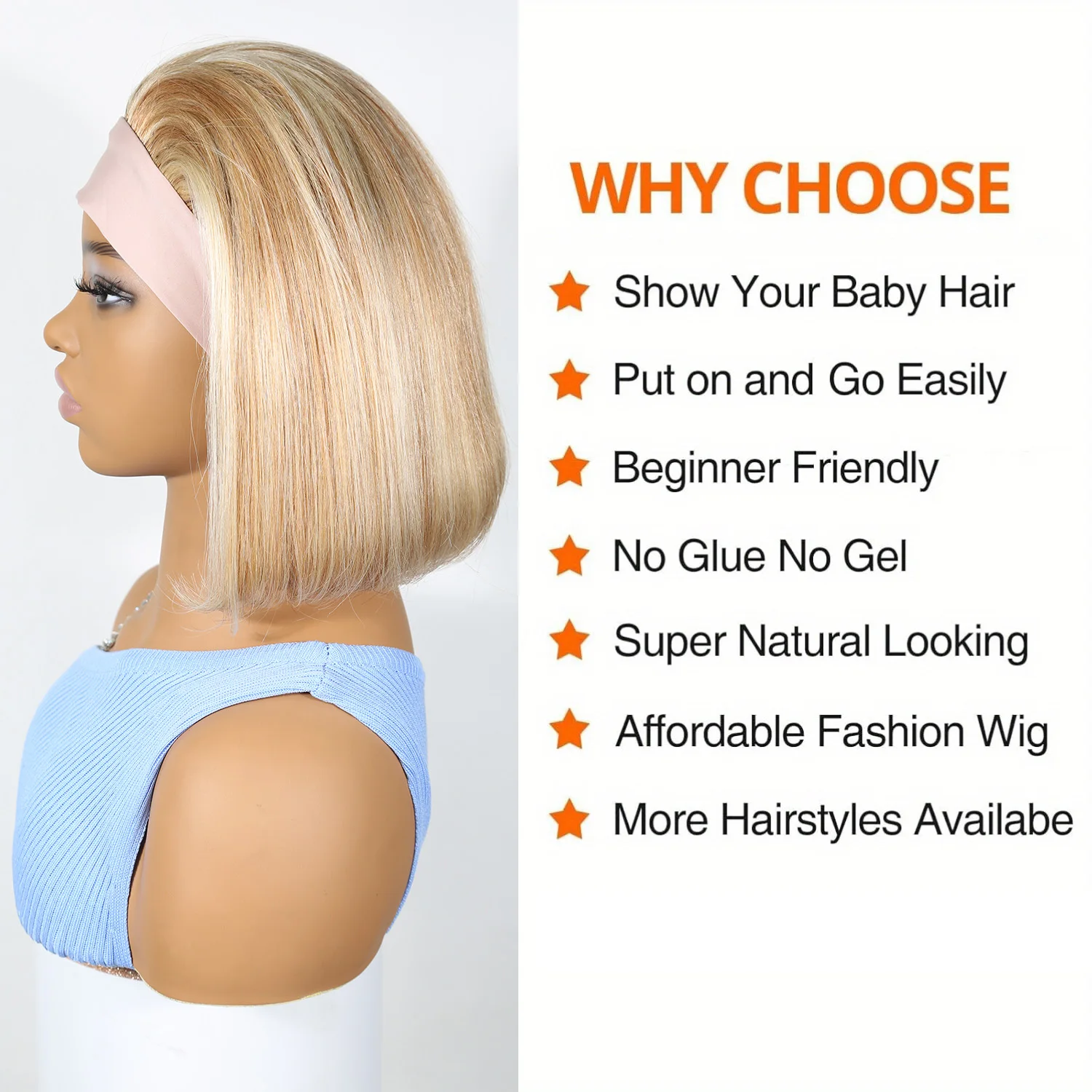 شعر بشري برازيلي 100% شعر مستقيم قصير بوب باروكات عقال شعر مستعار 12P613 لون ، كثافة 150% ، شعر مستعار مناسب للمبتدئين للنساء #3