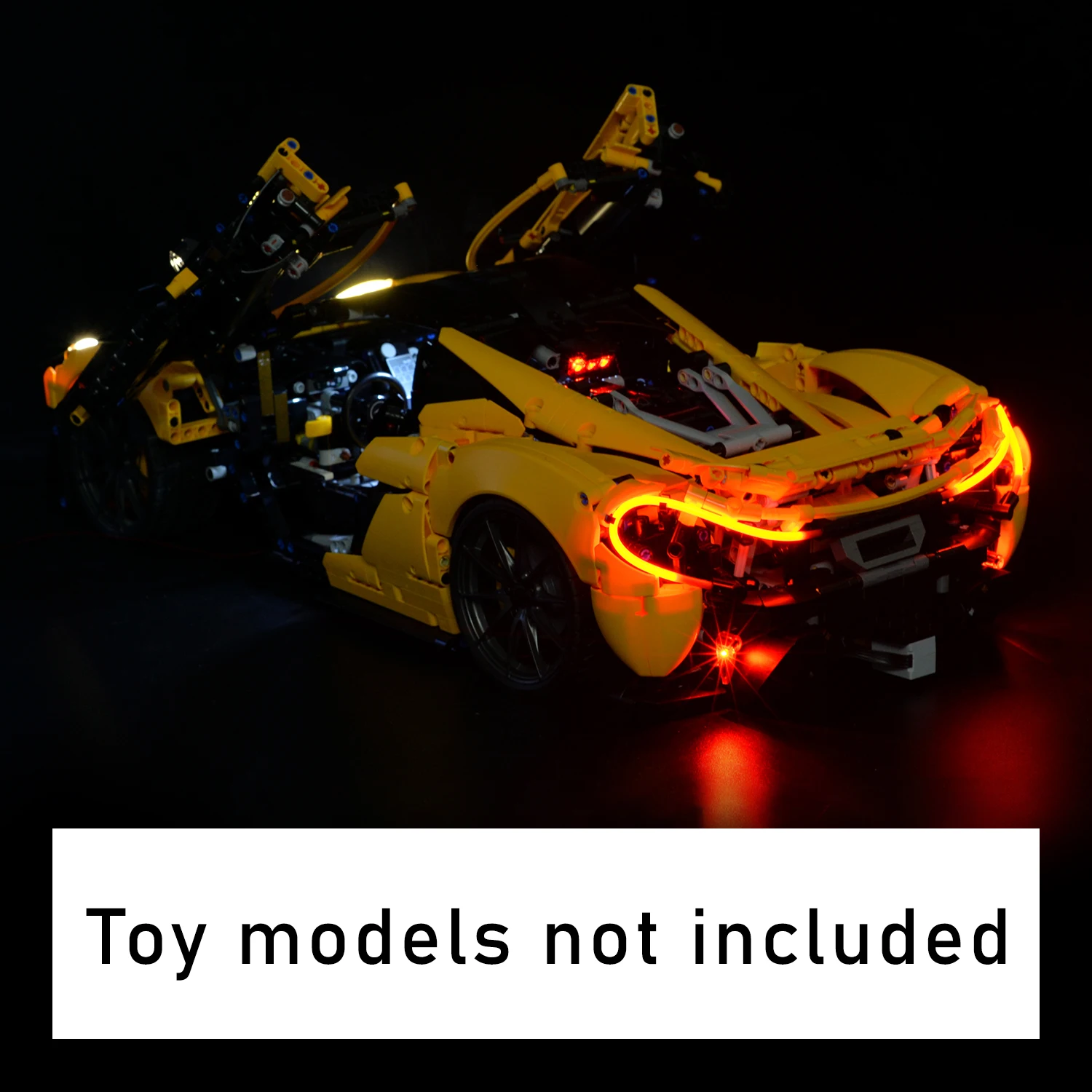 XGREPACK remote-controlled light for Lego 42172 McLaren P1, motor only, no model included