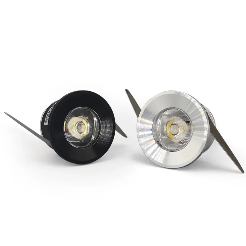 4/10pcs 1w 3w Mini-LED-Scheinwerfer 220V dimmbar 28mm Ausschnitt Einbau Down light Decken leuchte Vitrine Display Beleuchtung