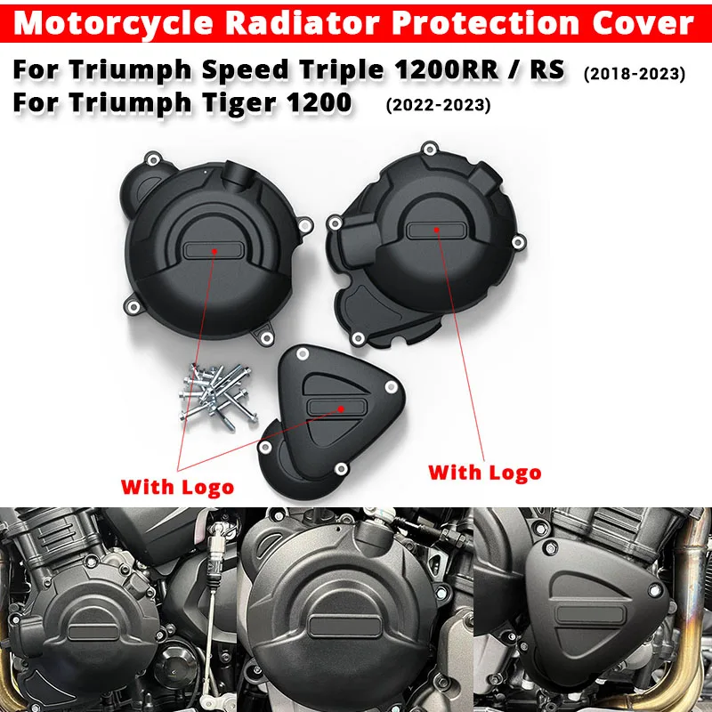 For Triumph Speed Triple 1200RR 1200RS Triumph Tiger 1200 2018-2023 Motorcycle Radiator Protection Cover Slip on Triumph Tiger