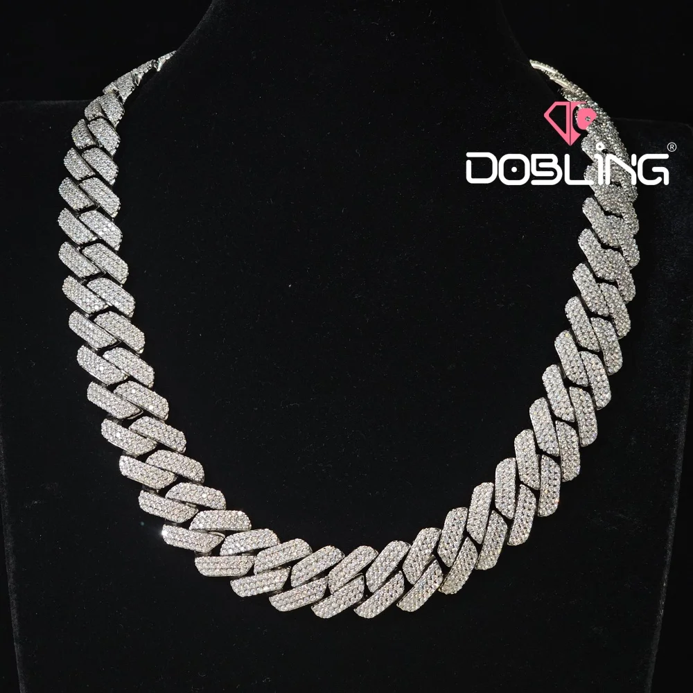 

Iced Out Full Micro Pave Cubic Zircon 20MM Cuban Link Chain Fashion Bold And Thickened Pendant Necklace Hip Hop Jewelry For Him