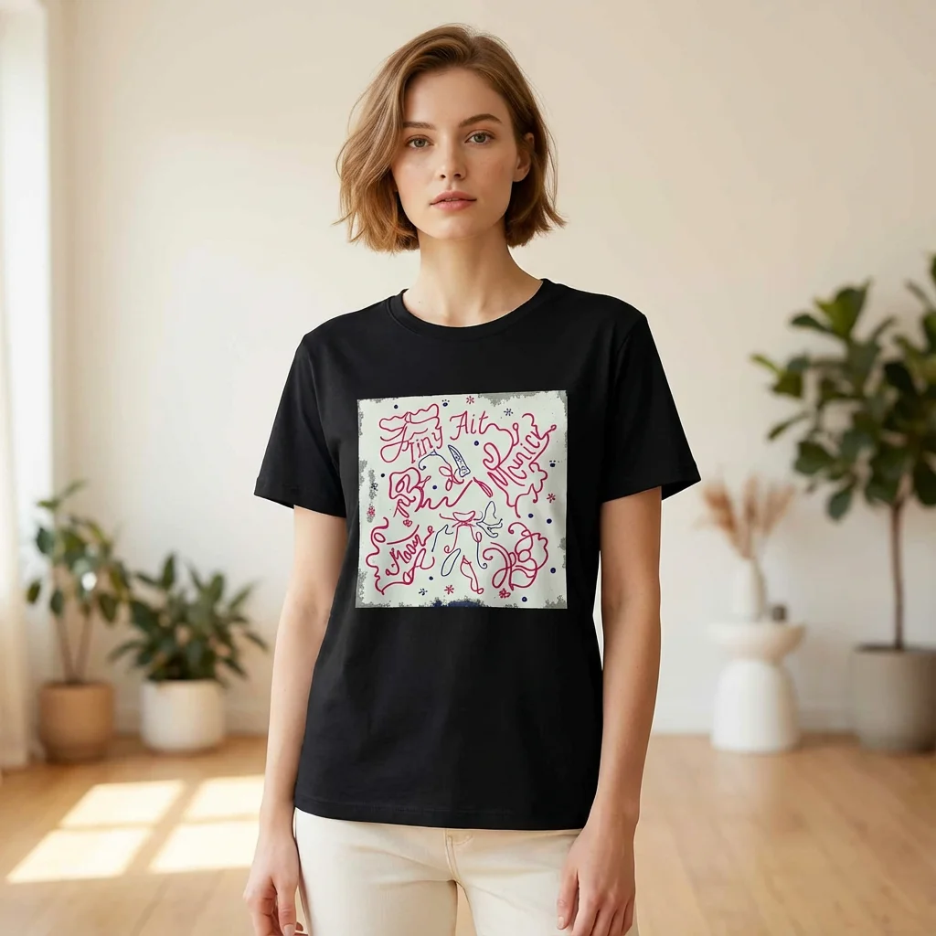 Snowflake Graphic Tee - Soft Cotton Short Sleeve T-Shirt
