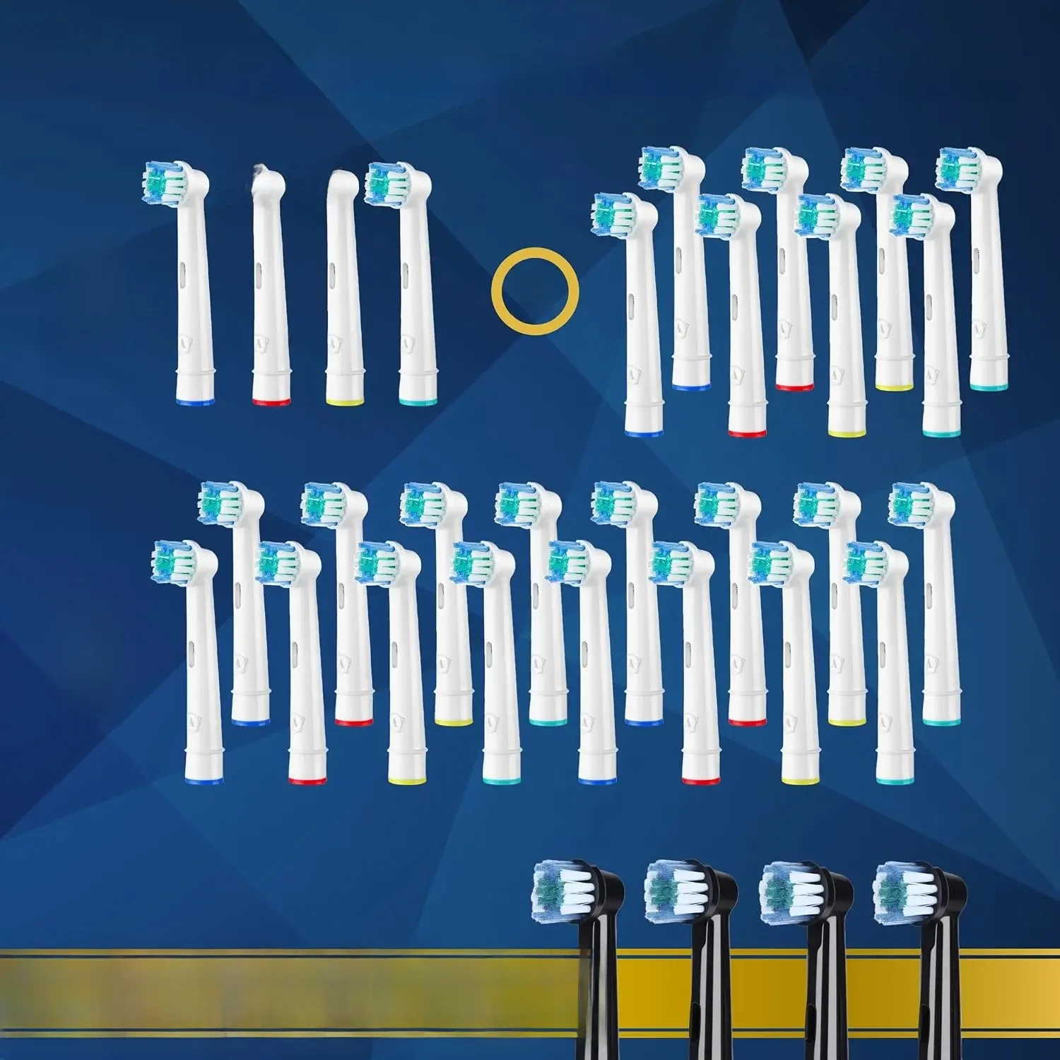 Główka szczoteczki do zębów kompatybilna z elektryczną szczoteczką do zębów Oral B Braun 4-16 sztuk/zestaw precyzyjne wymienne główki szczoteczki do Smart Genius — zdjęcie 2