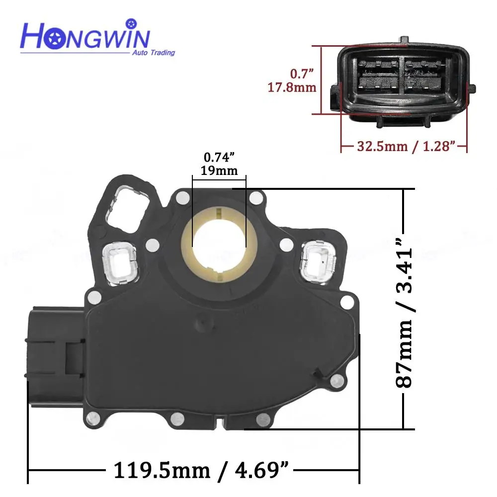 F7LZ-7F293-AB Electronic Neutral Safety Switch A/T For 1995-05 Ford Van Truck SUV w/ 4R100 F7LZ-7F293-AA F7TZ7A247AA F7TZ7F293AA