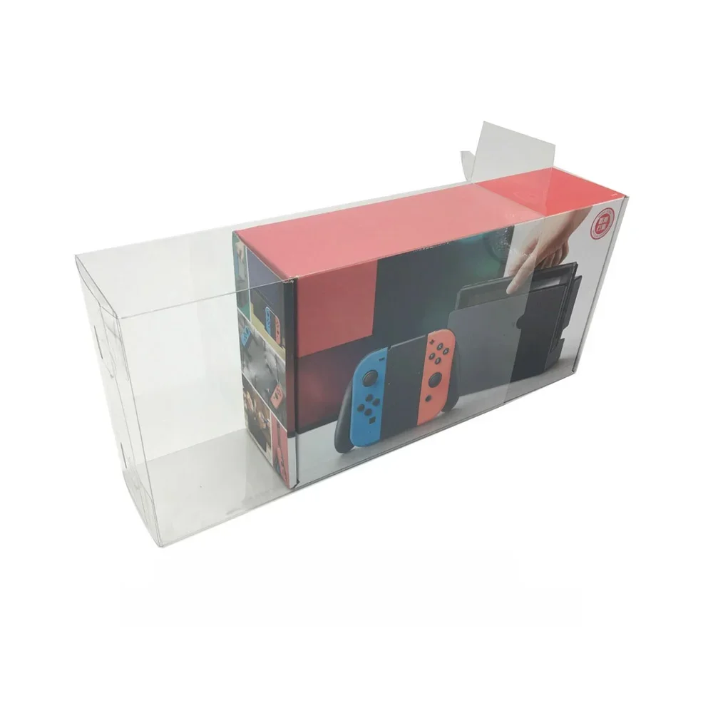 Étui Transparent en plastique PET pour Console de jeu Switch NS, boîte d'affichage de rangement