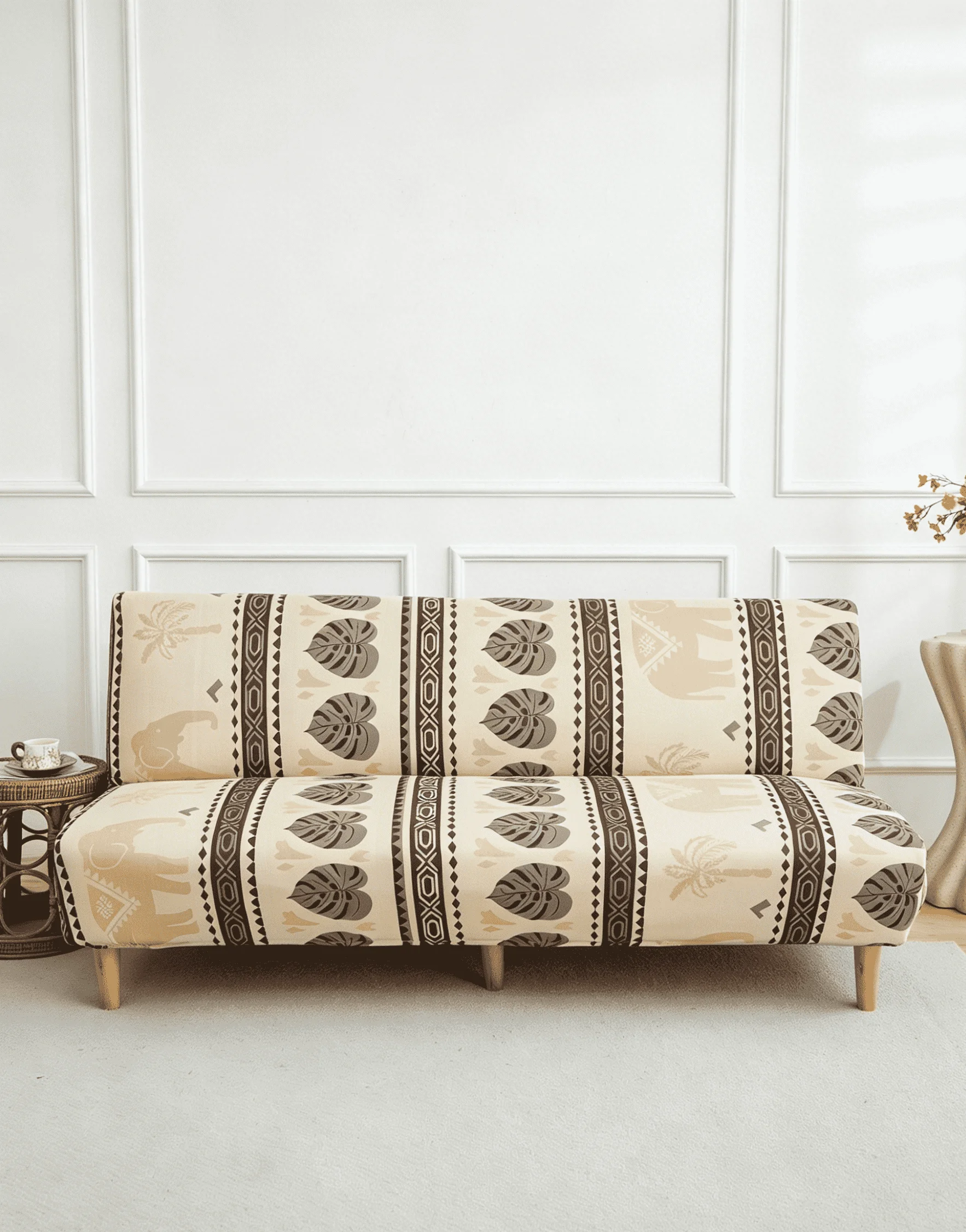 1 PC Printed Pattern Fashion Jacquard Sofa Bed Cover Dustproof Slipcover for Living Room High-Quality New Style Home Decoration