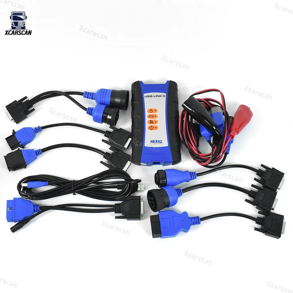 جهاز لوحي Getac F110 مع وصلة بيانات USB nexiq 2 125032 أداة تشخيص الشاحنة العالمية لتشخيص الشاحنة الثقيلة