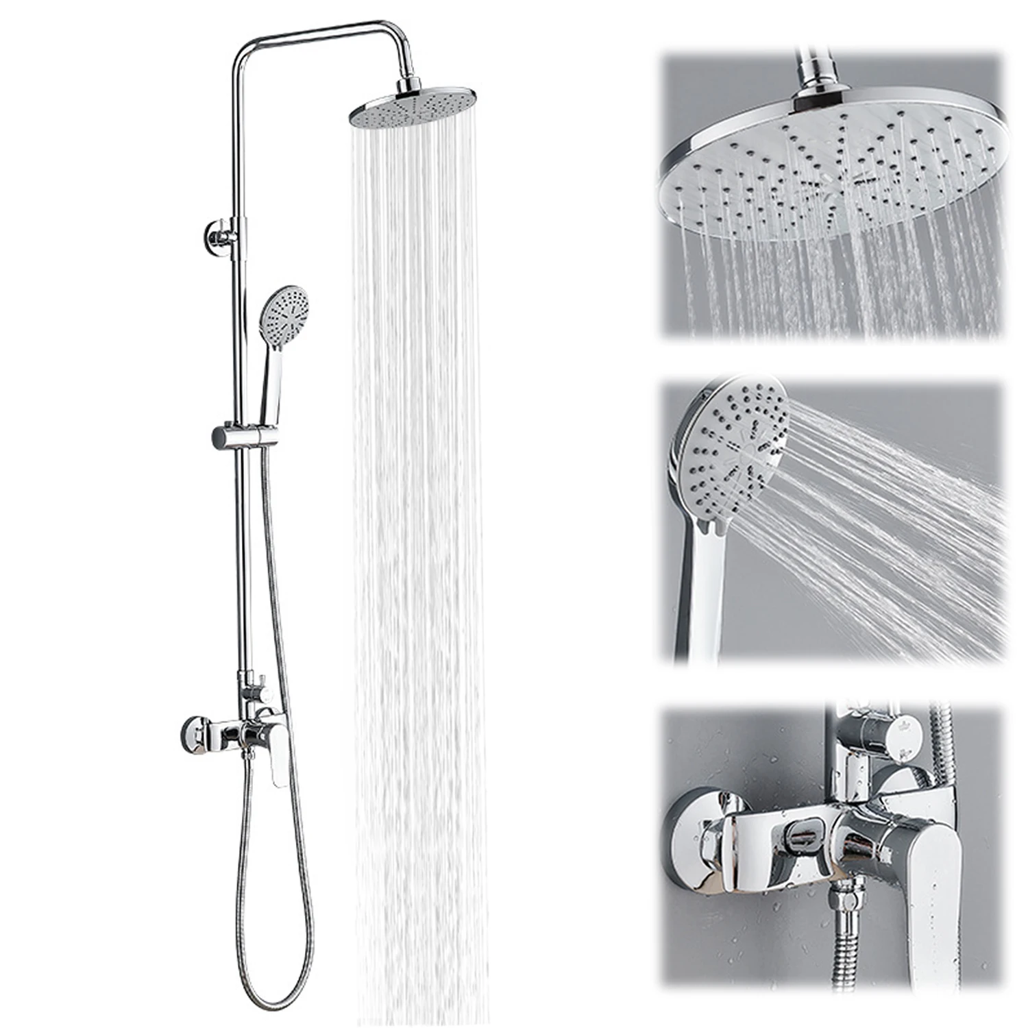 Show Head Showerhead Set Complete Sink Falce 5 Modes High-Pressure handhelds Showerhead Water Saving Bathroom show Set