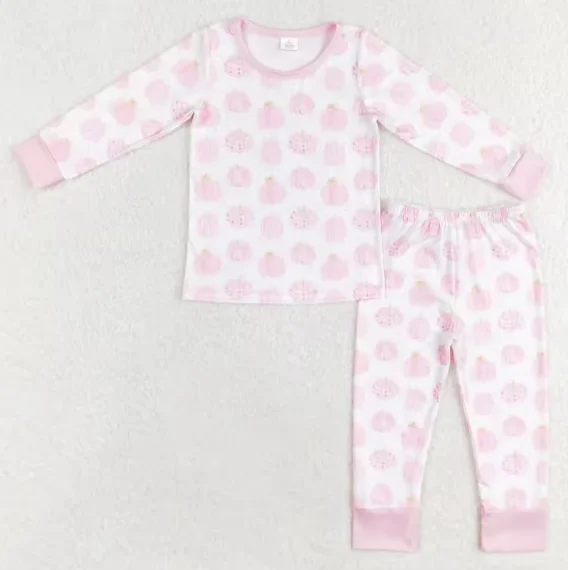 

New Arrive Baby Girls Boys Clothes Sets Children Long Sleeve Pumpkin Pajamas Kids Halloween Nightwear Clothes