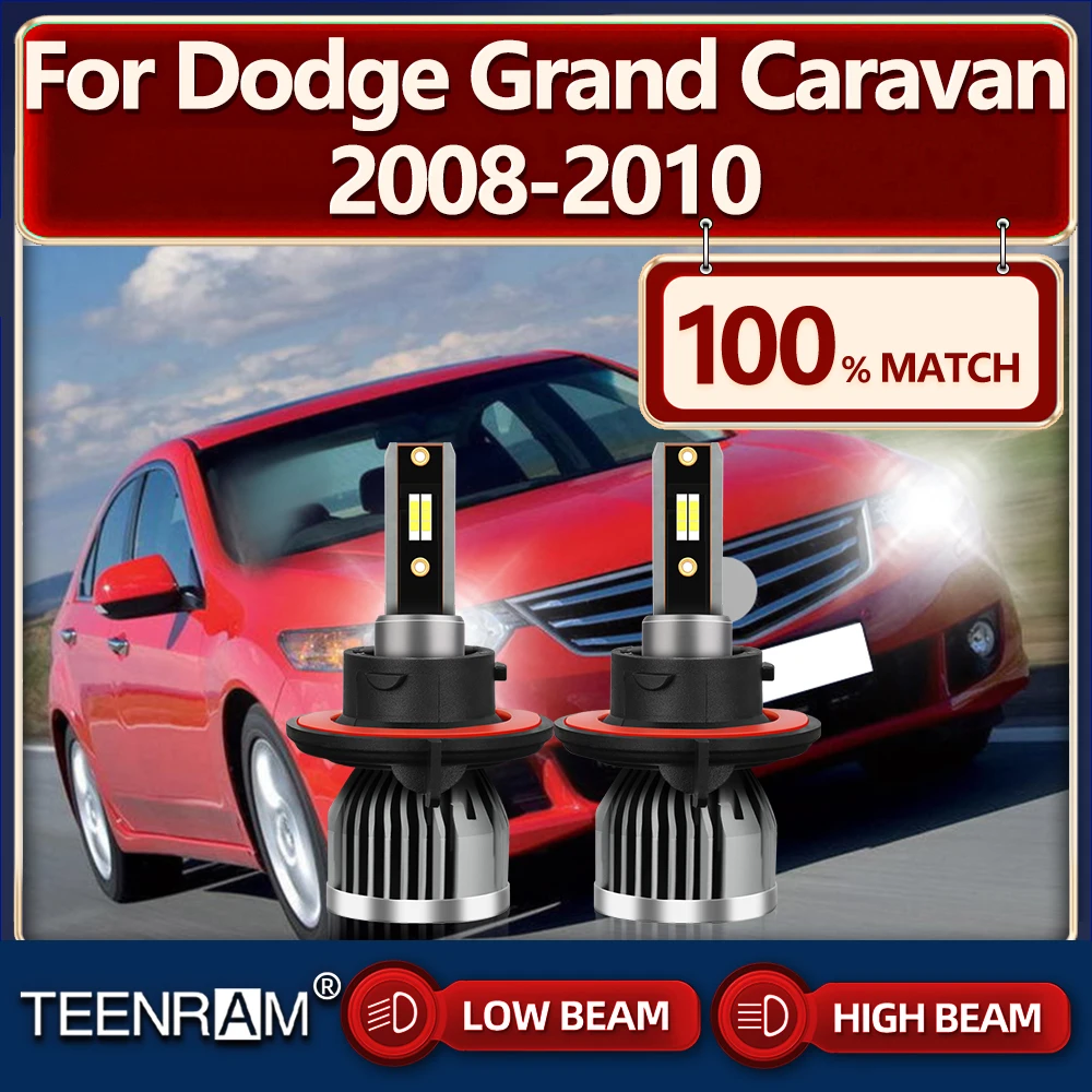 

20000LM/PAIR LED Headlight Bulbs 120W Auto Headlamps 6000K White Car Lights 12V 24V For Dodge Grand Caravan 2008 2009 2010