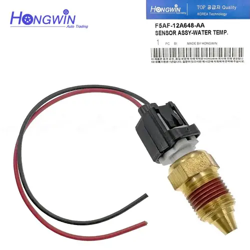 Imagen 2 del producto Sensor de temperatura del refrigerante y conector F5AF-12A648-AA, F5AF12A648AA para Ford F150 250 350 450 550 Lincoln Mazda B2300 Mercury