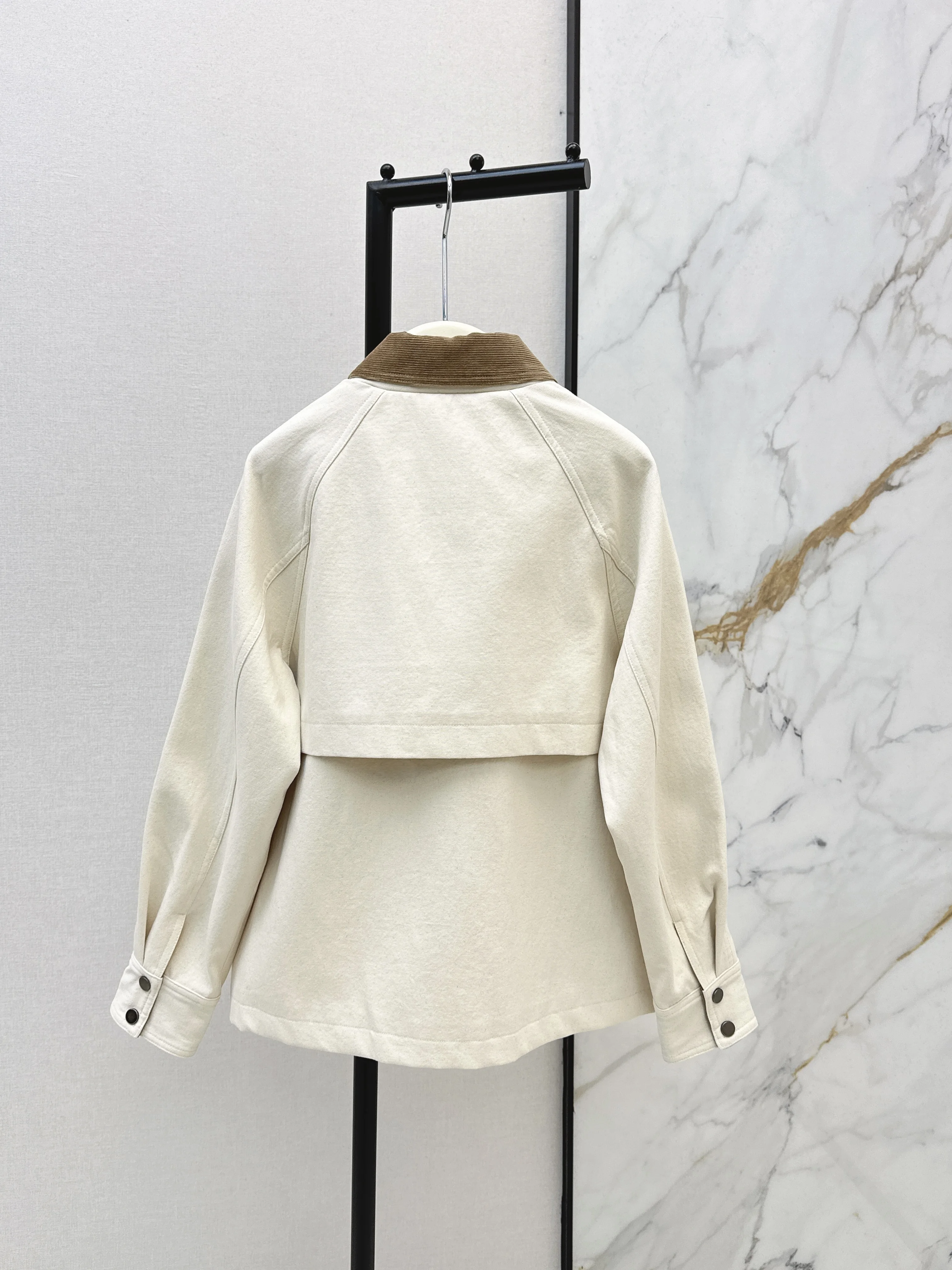 2026 Early Spring New Casual Fashion Loose Zippers Drawstring Embroidered Loose-fitting Jacket/Coat for Women Jacket