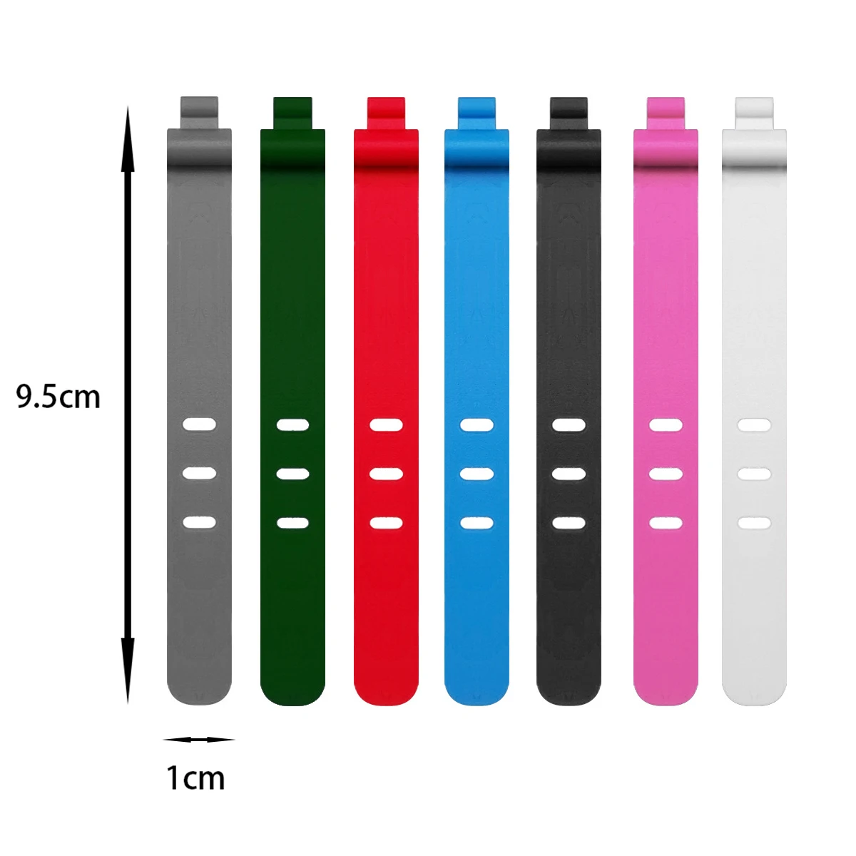 5Pcs Reusable Cable Ties หูฟังผูกลวดหูฟังสายไฟ Winder Manager Keeper สายคลิปหูฟังผู้ถือ