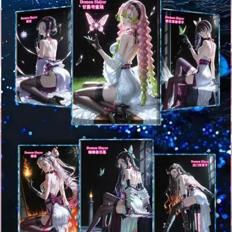Xiaka Wenchuang Wholesales Demon Slayer Booster Box Wave2 Acrylic Craft Colored Paper Goddess Chapter Kids Playing Cards Games