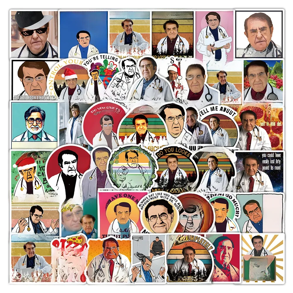 AliExpress Bandai 10/30/50/100pcs Funny Weight Loss Doctor Dr Now Stickers Skateboard Laptop Phone Luggage Bike Cool